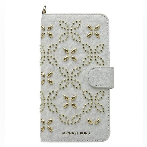 MICHAEL Michael Kors Gold and Cream Phone Case - Picture 1 of 4